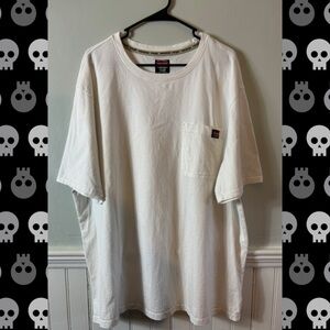 Wrangler Workwear Pocket T-Shirt – White Cotton Tee – 3XL – Workwear Essential